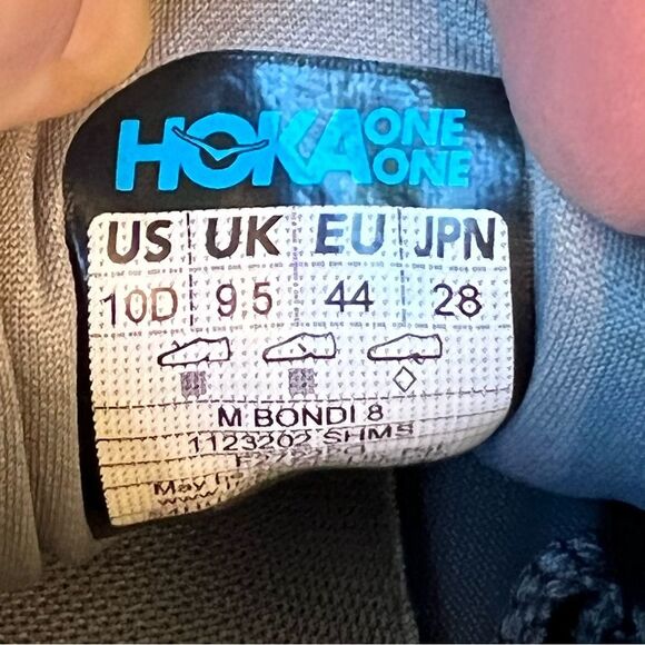 Hoka One One Mens Bondi 8 Running Shoe size 10 - Picture 8 of 16